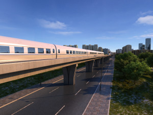 train Modelo 3D