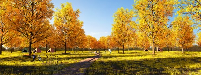 public park Modello 3D .c4d .max .obj .3ds .fbx .stl .blend