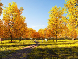 public park Modelo 3D
