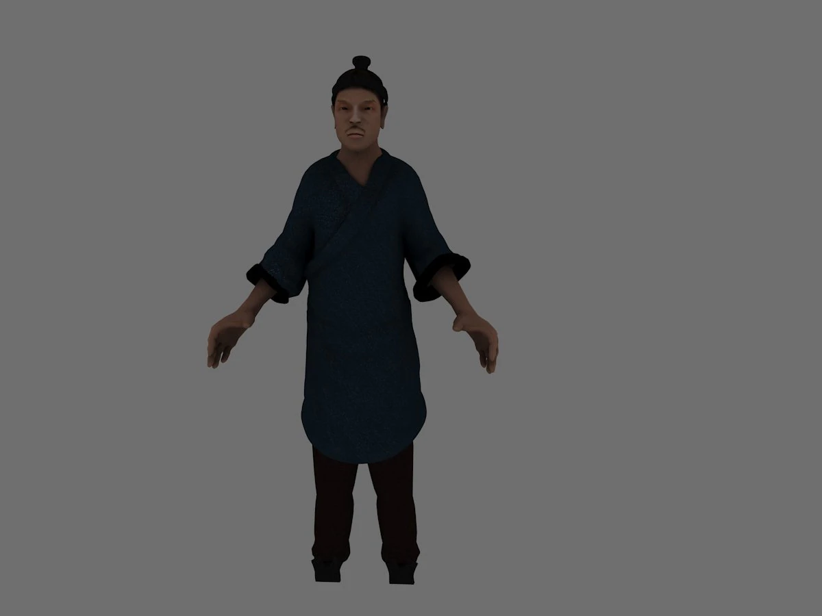 farmer 3D Model .c4d .max .obj .3ds .fbx .stl .blend 