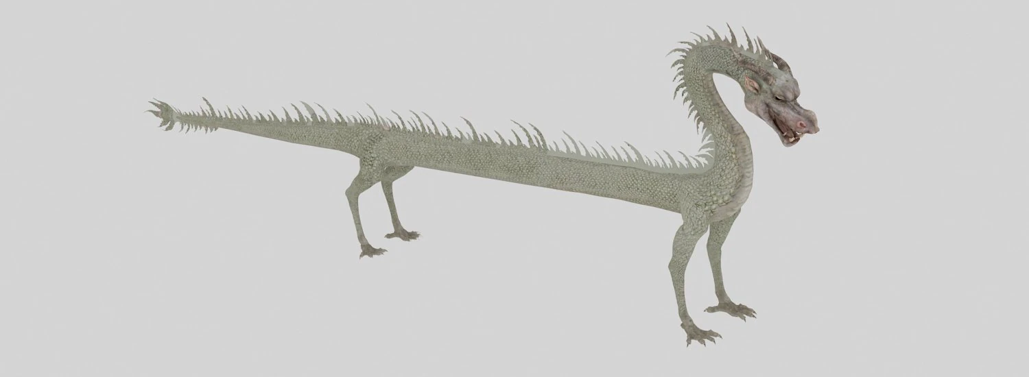 dragon 3D Model .c4d .max .obj .3ds .fbx .stl .blend 