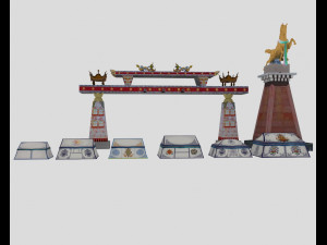 tibetan architecture 3D 模型