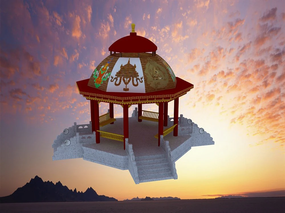 tibetan architecture 3D Model .c4d .max .obj .3ds .fbx .stl .blend