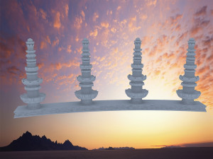tibetan architecture 3D 模型
