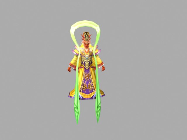 dragon king 3D मॉडल .c4d .max .obj .3ds .fbx .stl .blend 