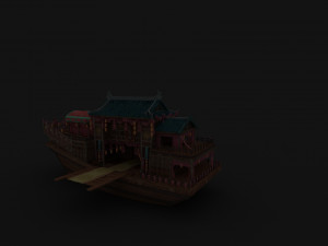 ancient ship 3D Modell
