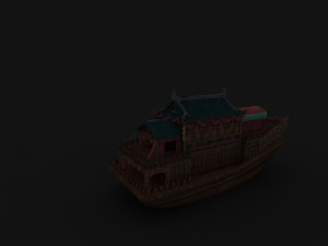 ancient ship 3D Modell