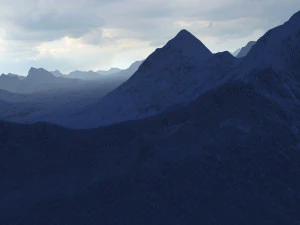 snow mountain 3D Model