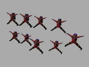 альпинистская команда 3D Модель