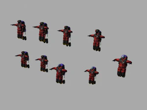 mountaineering team 3D Model