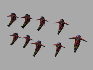 mountaineering team 3D Model