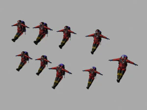 mountaineering team 3D Model