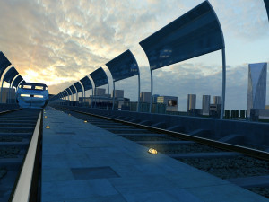 railway 3D Model