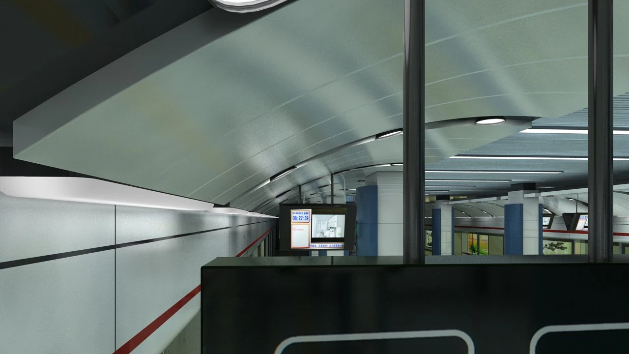 subway station 3D Model .c4d .max .obj .3ds .fbx .stl .blend 