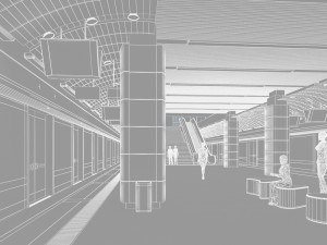 subway station Modelo 3D