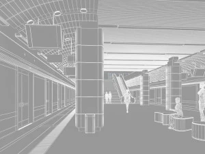 subway station 3D Model