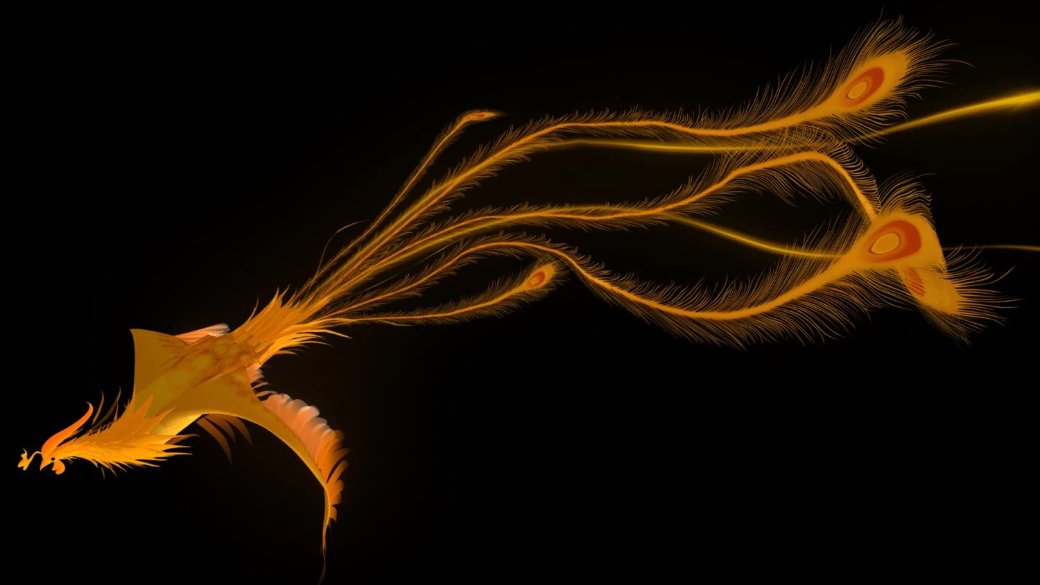 phoenix 3D Model .c4d .max .obj .3ds .fbx .stl .blend 