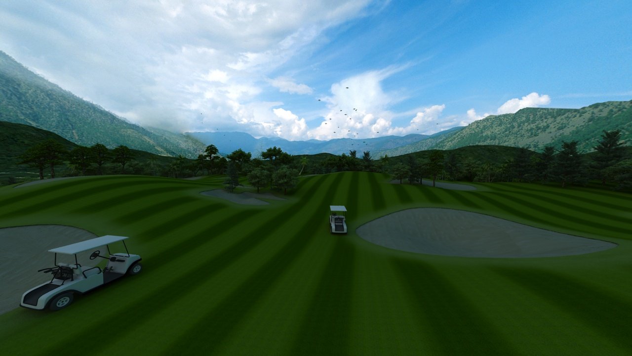 Golf course 3d. Golf Club 3d. Moon Map BEAMNG. Perseverance [v 0.6].