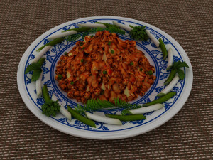 kung pao chicken Modelo 3D