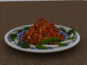 kung pao chicken 3D Model