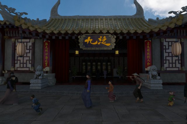 ancient store Model 3D .c4d .max .obj .3ds .fbx .stl .blend 