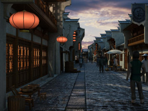 ancient street Modèle 3D