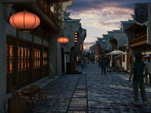 ancient street 3D Model