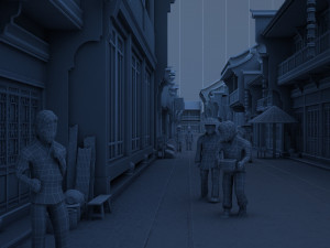 ancient street Modèle 3D