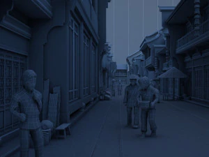 ancient street 3D Model