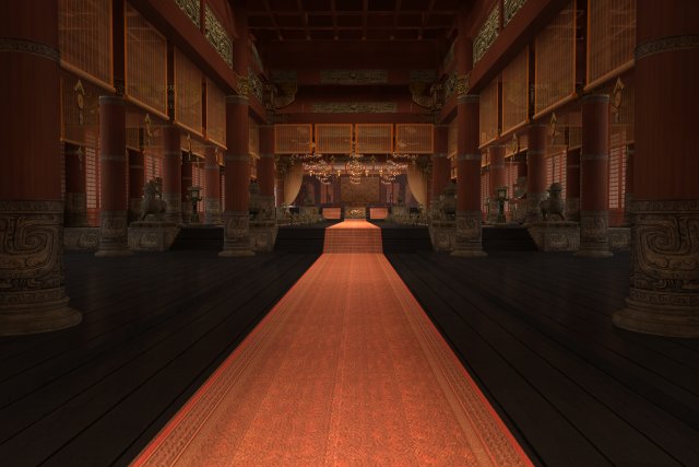 palace 3D Model .c4d .max .obj .3ds .fbx .stl .blend 
