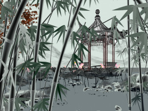 ancient building ink 3D 모델