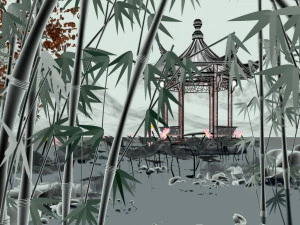 ancient building ink 3D Model