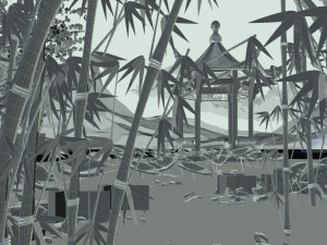ancient building ink 3D 모델
