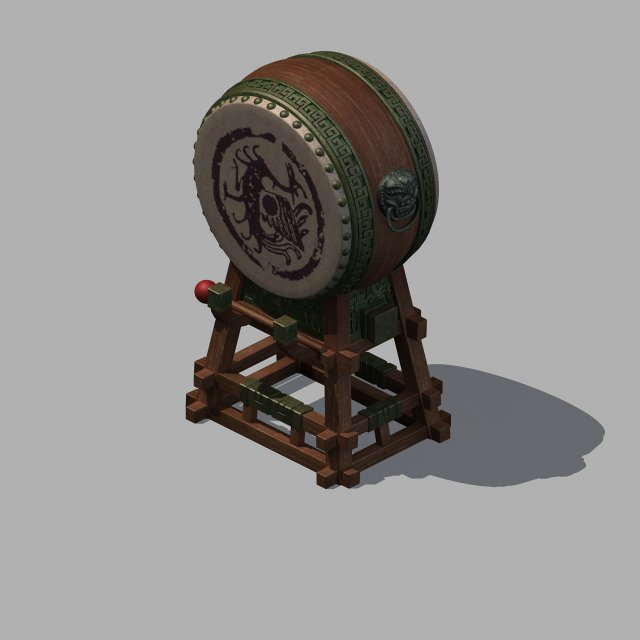 drum Model 3D .c4d .max .obj .3ds .fbx .stl .blend 