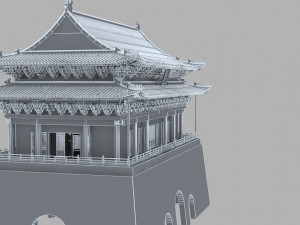 drum tower 3D-Modell