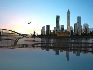 seaside building 3D Model