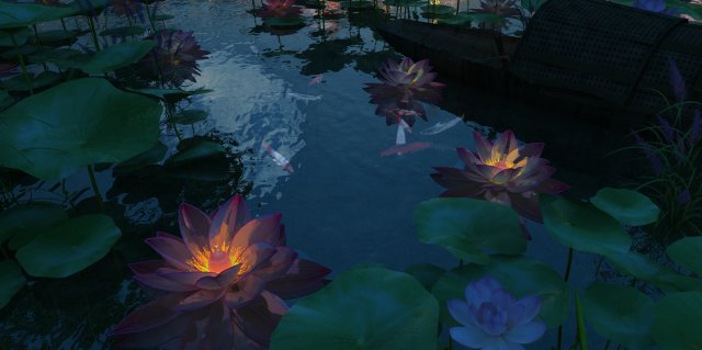 lotus 3D Model .c4d .max .obj .3ds .fbx .stl .blend