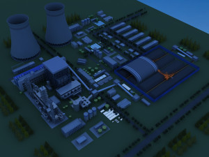 chemical plant 3D Model