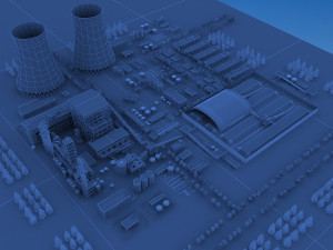chemical plant 3D Model