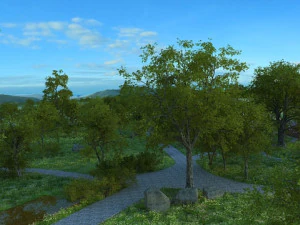 公共の公園 3Dモデル