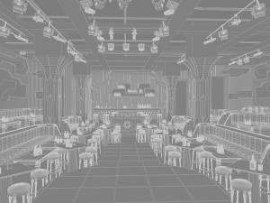 bar 3Dモデル