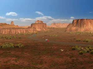 scena occidentale Modello 3D