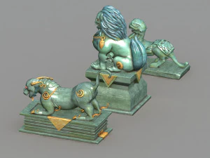 stone lion 3D Model