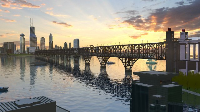 nanjing yangtze river bridge 3D मॉडल .c4d .max .obj .3ds .fbx .stl .blend 