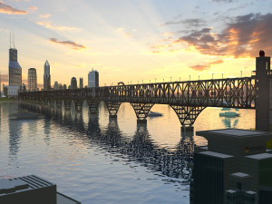 nanjing yangtze river bridge Modello 3D