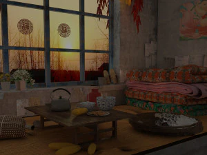 nord&ouml;stliche Landschaft 3D Modell