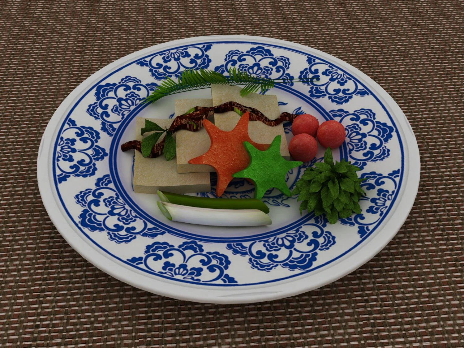 meatball tofu 3D Model .c4d .max .obj .3ds .fbx .stl .blend 