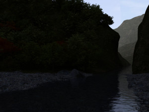 mountain stream 3D Model