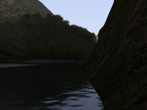 mountain stream Modèle 3D
