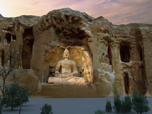 grotto big buddha 3D मॉडल